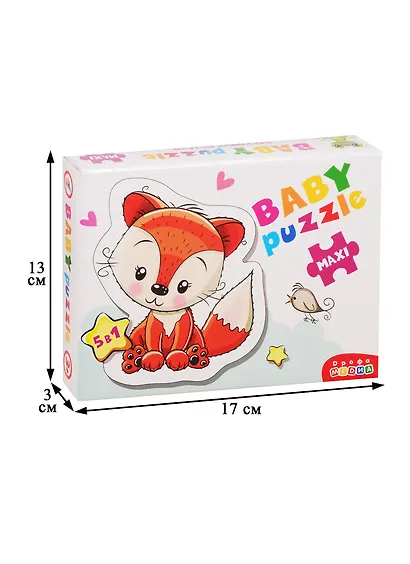 Пазл Дрофа-Медиа Baby Puzzle. Лесные животные - фото 2