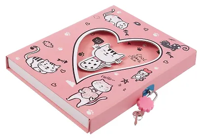 Записная книжка "Котики" на замочке, ассорти - фото 3