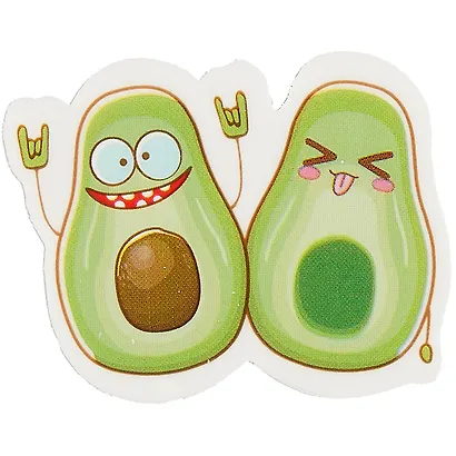 Ластик "Crazy avocado", инд.уп., ассорти - фото 2