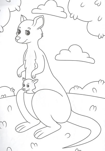 РАСКРАСКА А4 эконом. КТО ЖИВЕТ В ЗООПАРКЕ? - фото 2