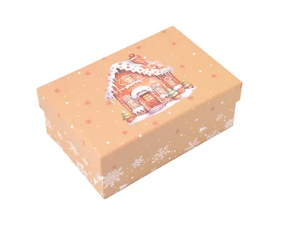 Коробка подарочная "Пряничный домик" 18*12*7, картон - фото 1