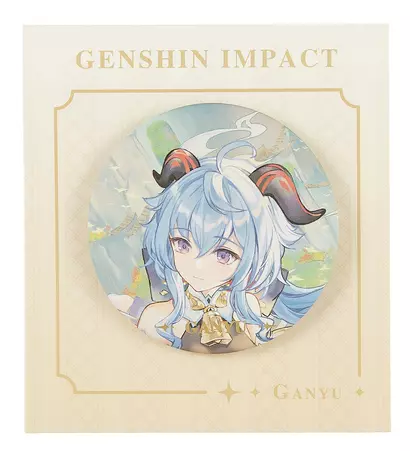 Значок Genshin Impact Character Badge Ganyu - фото 1