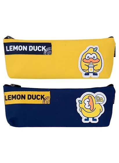 Пенал на молнии Lemon Duck (ткань) (ПВХ) (24х8) - фото 6