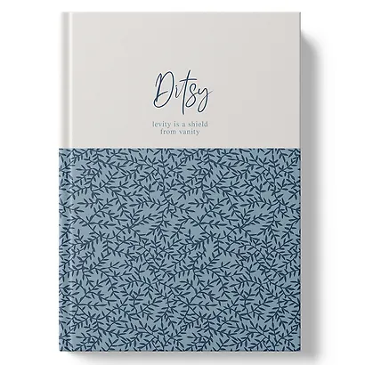 Книга для записей А4 100л кл. "DITSY. Blue Flowers" 7БЦ, глянц.лам, офсет - фото 1