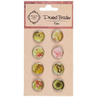 Набор для творчества, Цветные брадсы, d=2см, 8шт, в ассортименте - фото 1