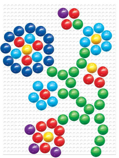 Мозаика "Бабочка" 20 элементов. Диаметр фишек 15 мм - фото 8