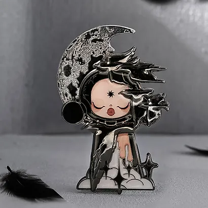Значок коллекционный Pop Mart Skullpanda Image Of Reality Series в ассортименте (коробка) (8х8х4) (68002) - фото 2