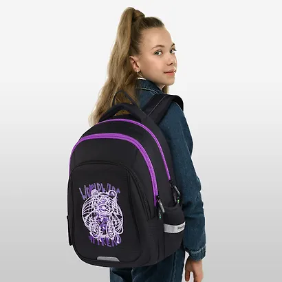 Рюкзак "WorldWide" 3 отделения, 38*27*18 см, эргономичная спинка - фото 9