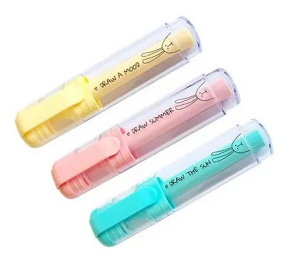 Текстовыделители 03цв "Bunny" голубой, розовый, желтый, пл/уп, Be Smart - фото 2