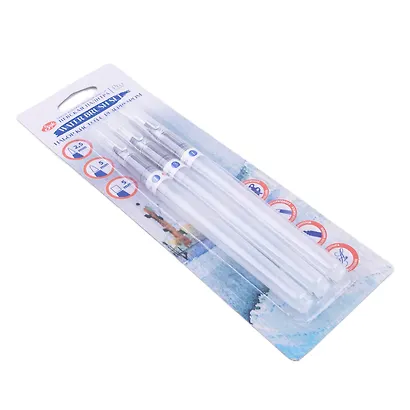 Кисти с резервуаром 03шт "Невская палитра", круглая №1 (2,5мм), круглая №3 (5мм), плоская №1 (5мм), блистер с европодвесом - фото 2