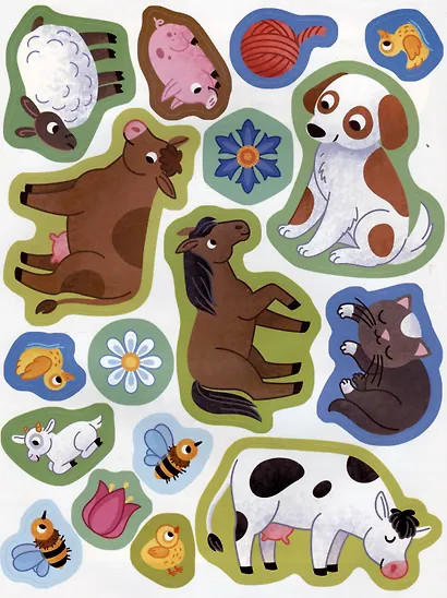 Обитатели фермы: книжка с наклейками - фото 5