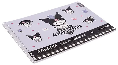 Альбом для рисования 40 листов А4 "Куроми" спираль - фото 2