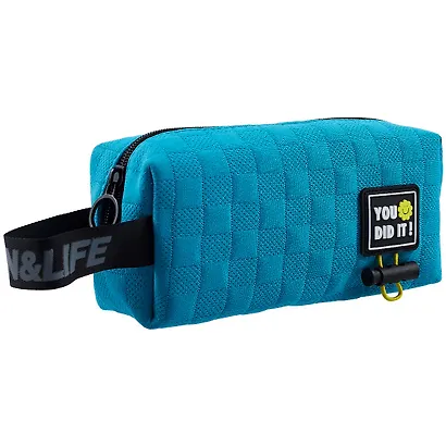 Косметичка с ручкой You Did It (голубая) (ПВХ) (21х8х7) - фото 1