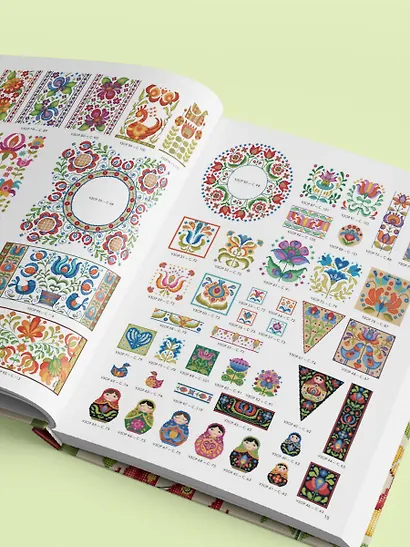 Вышивка крестиком в стиле фолк: 90+ цветных полноразмерных схем - фото 10