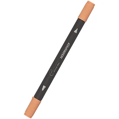 Маркер акварельный "Сонет", двухсторон., кисть и тонкий наконечник, пастельн-терракот, сонет - фото 1