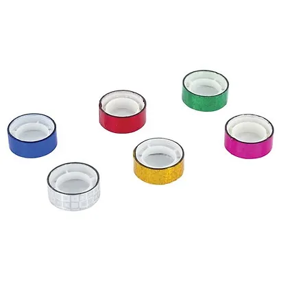 Клейкие ленты 15 мм х 5 м, декоративные голографические, ОСТРОВ СОКРОВИЩ, комплект 6 шт., ассорти №1, 227274 - фото 3