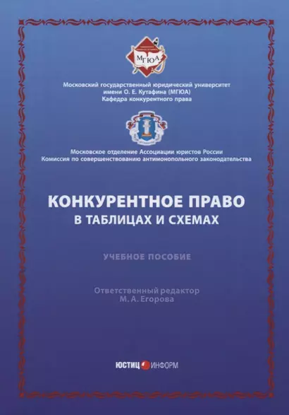 Конкурентное право в таблицах и схемах: Уч. пос. - фото 1