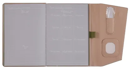Ежедневник недатированный «Спилок металлик» А5, зелёный, 120 листов, экокожа, Escalada - фото 6