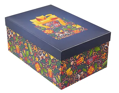 Коробка подарочная "НОВОГОДНЯЯ ИГРУШКА" 30.5*20*13см, Новый год, картон - фото 2