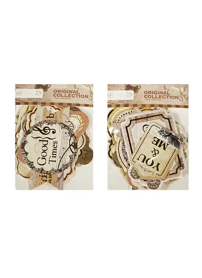 Набор декор. элементов для скрапбукинга Винтаж (LF-004) (11062303) (25шт.) (упаковка) - фото 1
