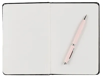 Книга для записей А5 48л тчк. "Черный" 7БЦ, софт.тач - фото 3