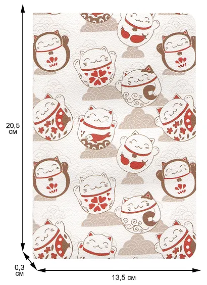 Тетрадь в клетку Kairui, Maneki-Neko, 32 листа - фото 3
