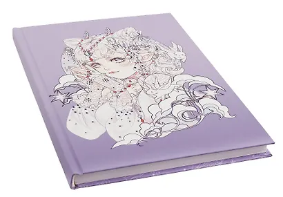 Книга для записей А5 96л кл. "Fairy (Эксклюзив)" 7БЦ, ламинация soft touch, тиснение фольгой "Galaxy", офсет - фото 2
