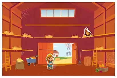 Веселые наклейки. В деревне - фото 4