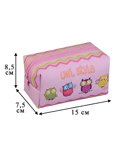 Косметичка на молнии Owl style (16х8) (ПВХ бокс) - фото 2