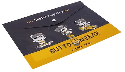 Папка-конверт А4 на кнопке "A cool bear" - фото 2