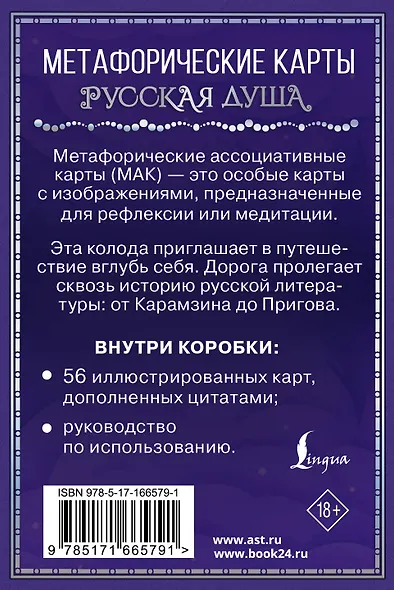 Русская душа. Метафорические карты для любителей книжной классики - фото 2