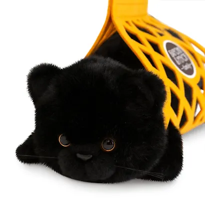 Мягкая игрушка Кот Барсик в сумке (35см) (черный) (2/24) (B1001/35) - фото 3