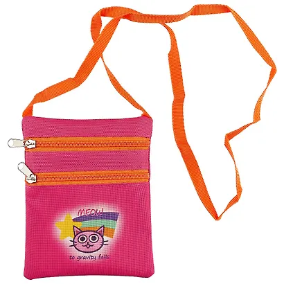 Сумка брустбойтель Гравити Фолз кошечка розовый - фото 1