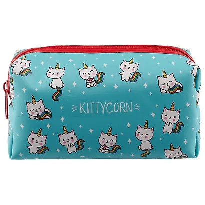 Косметичка на молнии Кошечки-единороги (16х8) (ПВХ бокс) (12-11835-kittycorn) - фото 2
