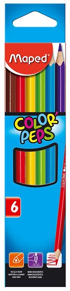 Карандаши цветные «Color'Peps», Maped, 6 цветов - фото 1