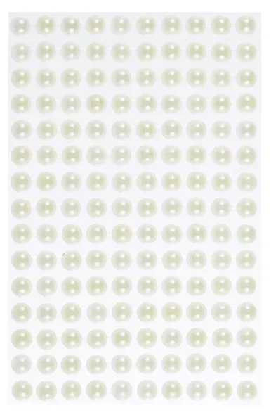 Набор страз полужемчужины на подвесе с напылением (150 шт.) (8 мм) молочные (упаковка)  2ШТ - фото 3