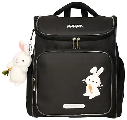 Ранец «White Rabbit» с брелоком, 1–4 класс, жёсткий каркас, 2 отделения, 38×30×18 см, нейлон, Lorex - фото 1