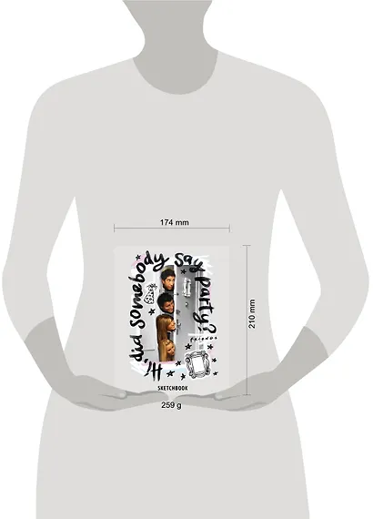 Скетчбук. Friends (162х210 мм, на навивке, 40 л., плотность бумаги 160 гр.) - фото 3