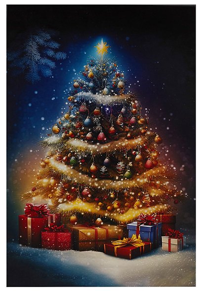 Коробка подарочная "Елочка с иголочки" 30.5*20*13см, Новый год, картон - фото 1