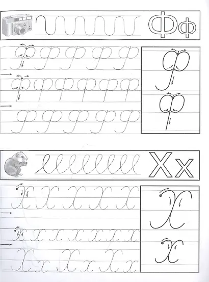 Прописи для левшей. Догадливые буковки по линеечкам - фото 4