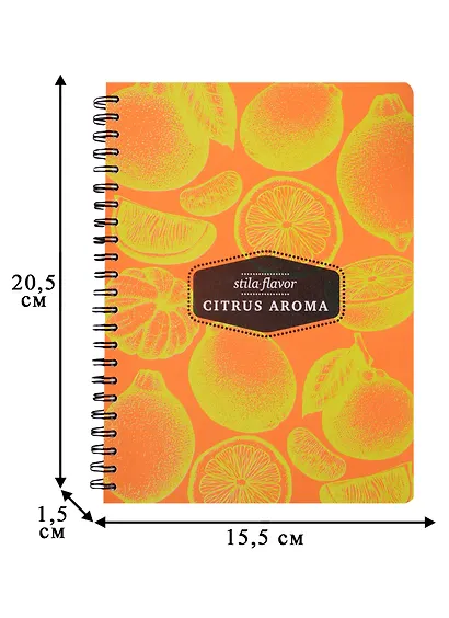 Тетрадь в клетку Stila, Citrus, 100 листов - фото 3