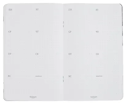 Планер недат. 32л 130*210 "Aesthetics", черный, мягк.переплет, ламинация, скрепка, тиснение золотой фольгой - фото 3
