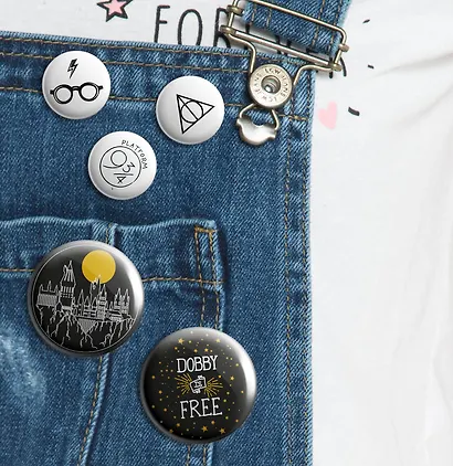 Набор значков. Гарри Поттер (5 шт.) (оф.2) - фото 2