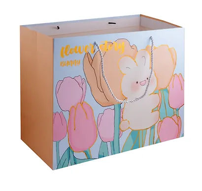 Пакет А3 33*46*10 "Flower story" горизонт, дет., бум.мат.ламинат - фото 4