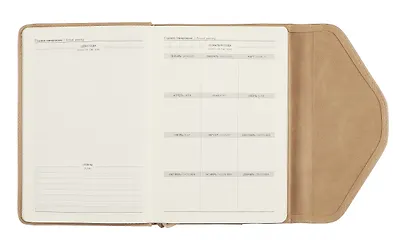 Ежедневник недат. А5+ 160л 155*220 "Пике" бежевый, кожзам, тв.переплет, метал.декор, тиснение фольгой, магнит.клапан, офсет, ляссе, подар.упаковка - фото 8