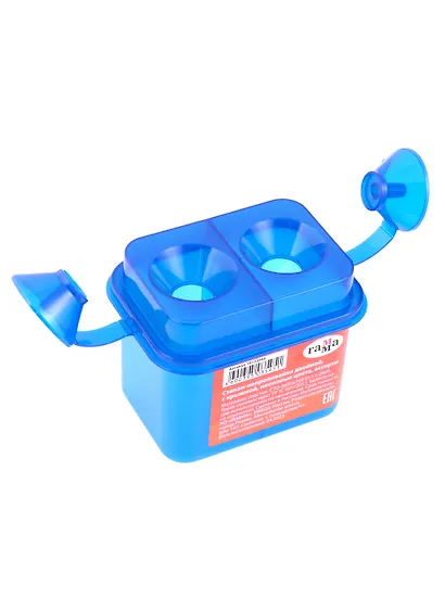 Стакан-непроливайка двойной "Премиум" цветной с крышкой, ассорти - фото 2