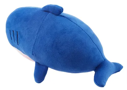 Мягкая игрушка Котик-акула, 30см синий - фото 4