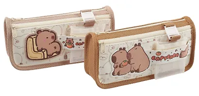 Пенал-косметичка "Капибара" ПВХ-бокс, ассорти - фото 1