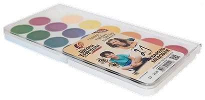 Краски акварельные 21 цвет "Школа творчества", Луч - фото 5