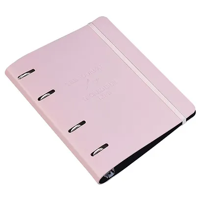 Тетрадь на кольцах в клетку Infolio, Journal, 120 листов, розовая - фото 3